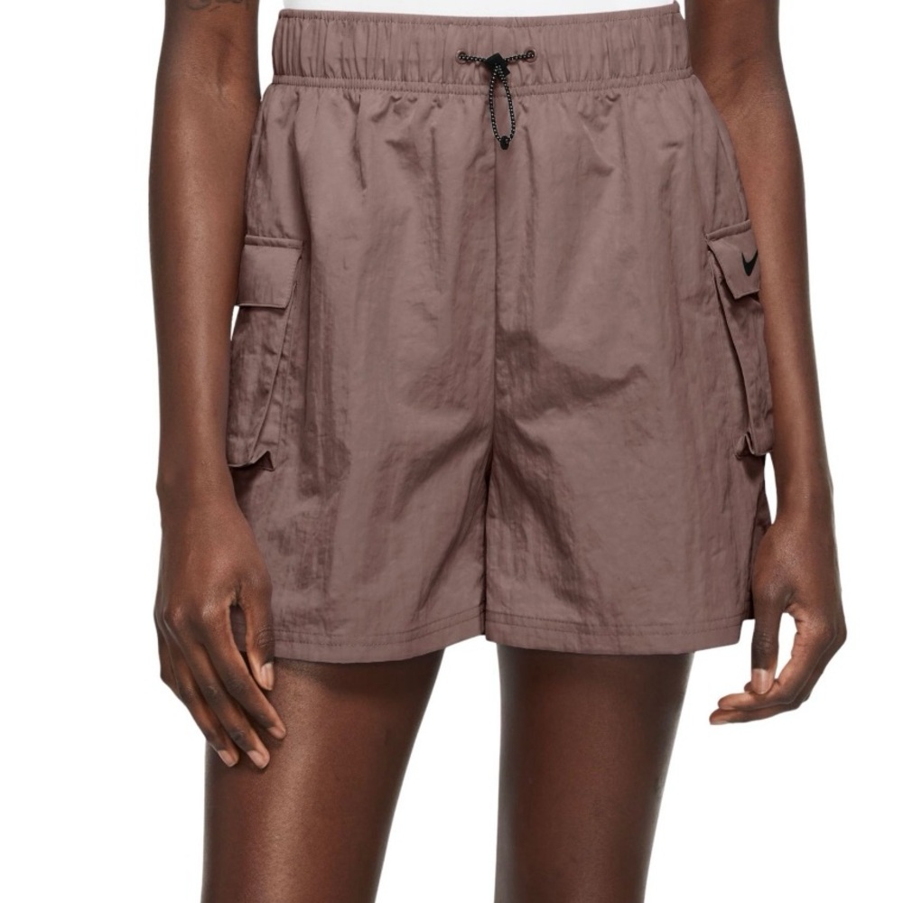 Nike Women's Woven High Rise Shorts - Smokey Mauve